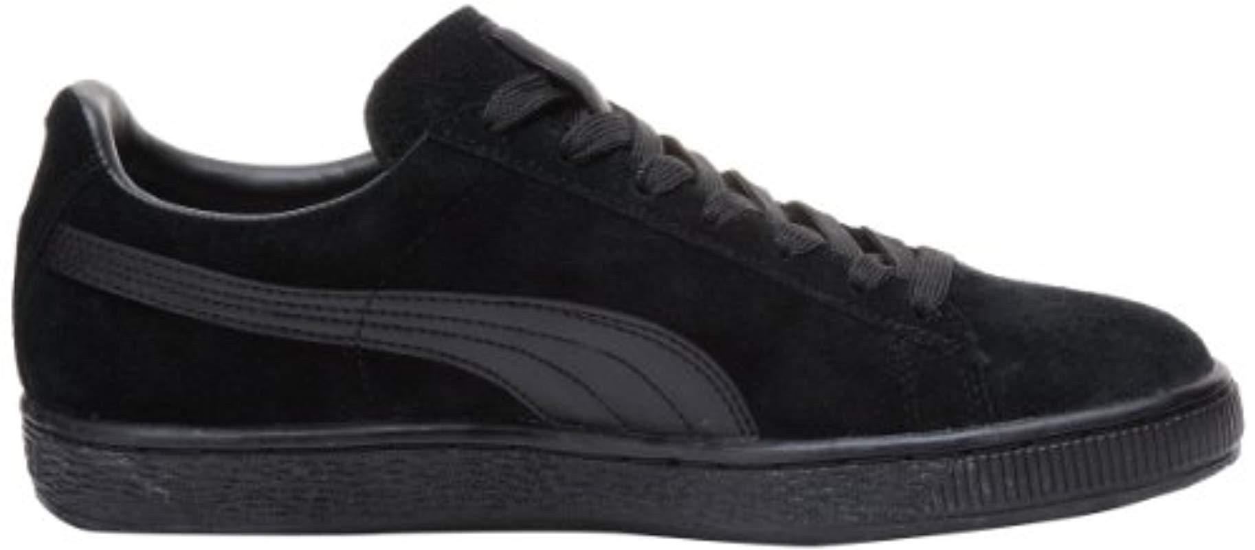 puma suede classic black black
