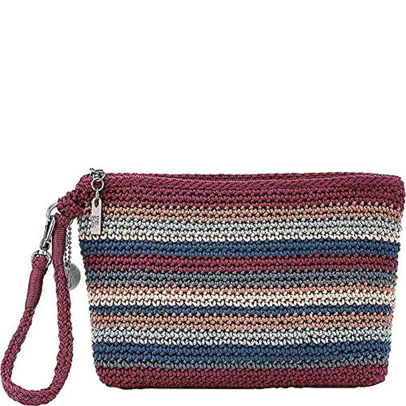 the sak crochet wristlet