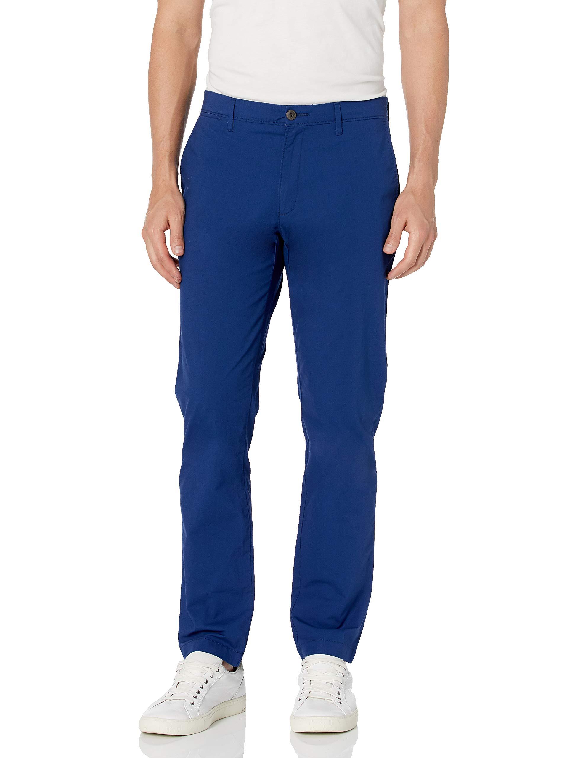 Amazon Essentials Standard Slimfit Lightweight Stretch Pant in Blue