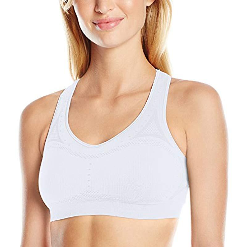 white racerback sports bra