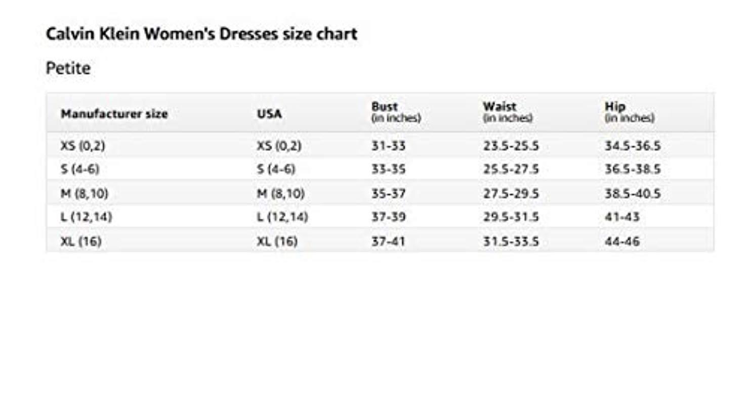 Calvin Klein Belt Size Chart