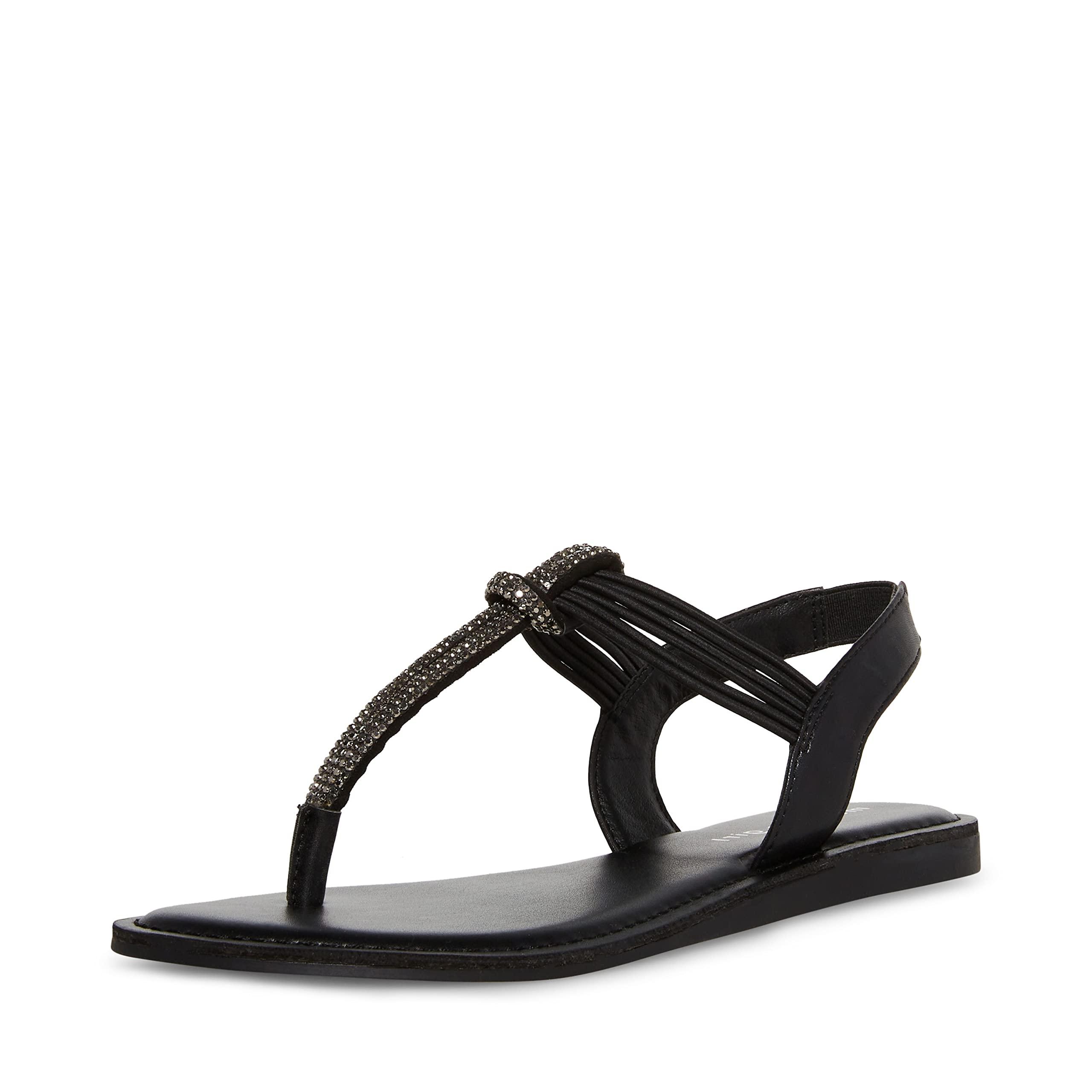 Madden Girl Adore Flat Sandal in Black Lyst