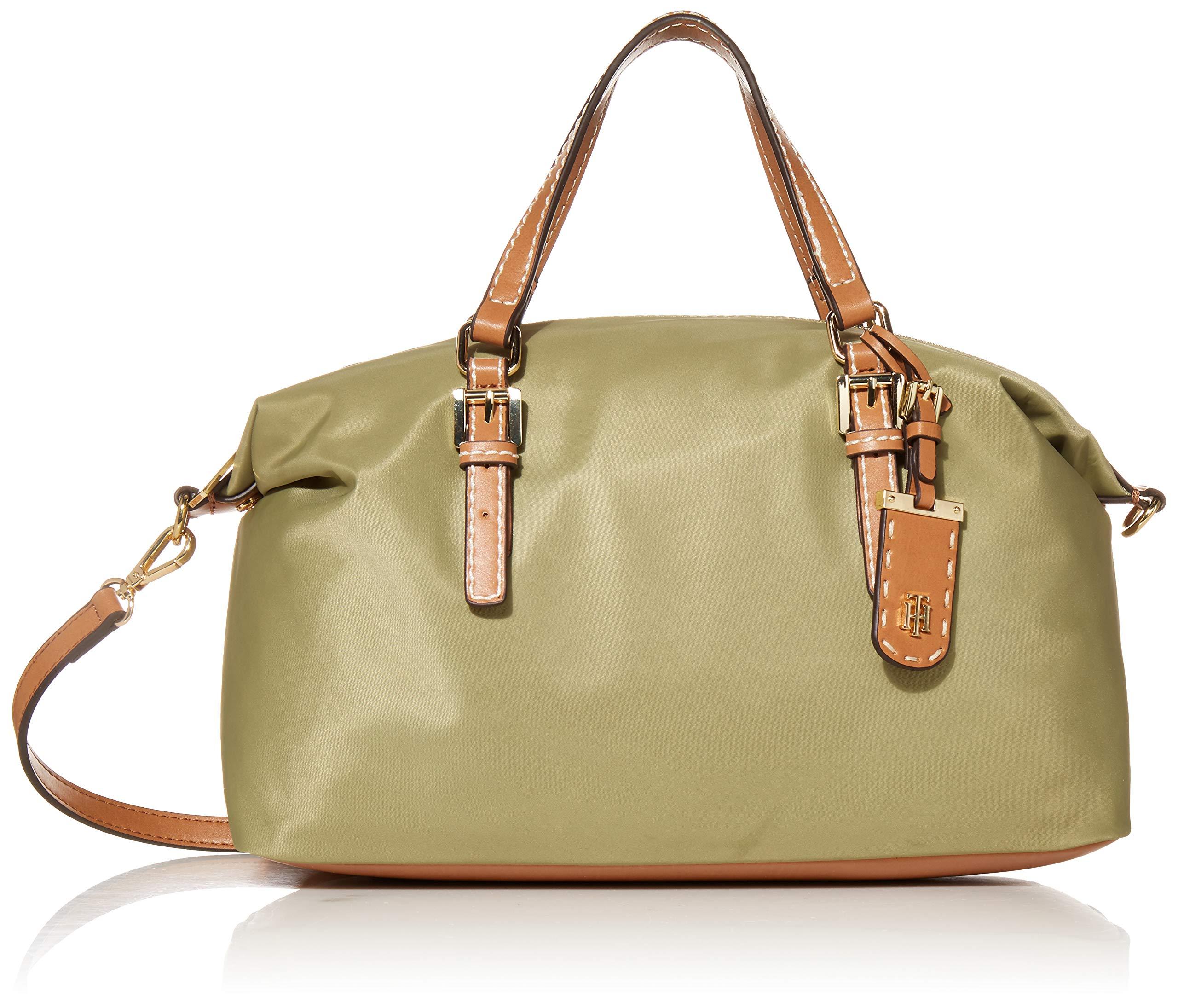 Tommy Hilfiger Synthetic Satchel Bag Nylon Julia in Faded Olive (Green