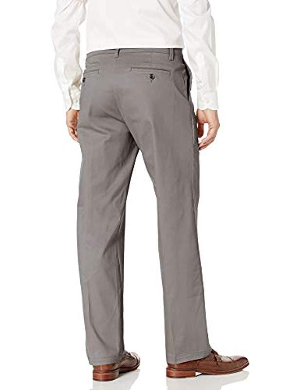Lee Jeans Total Freedom Stretch Relaxed Fit Flat Front Pant in Gray for ...