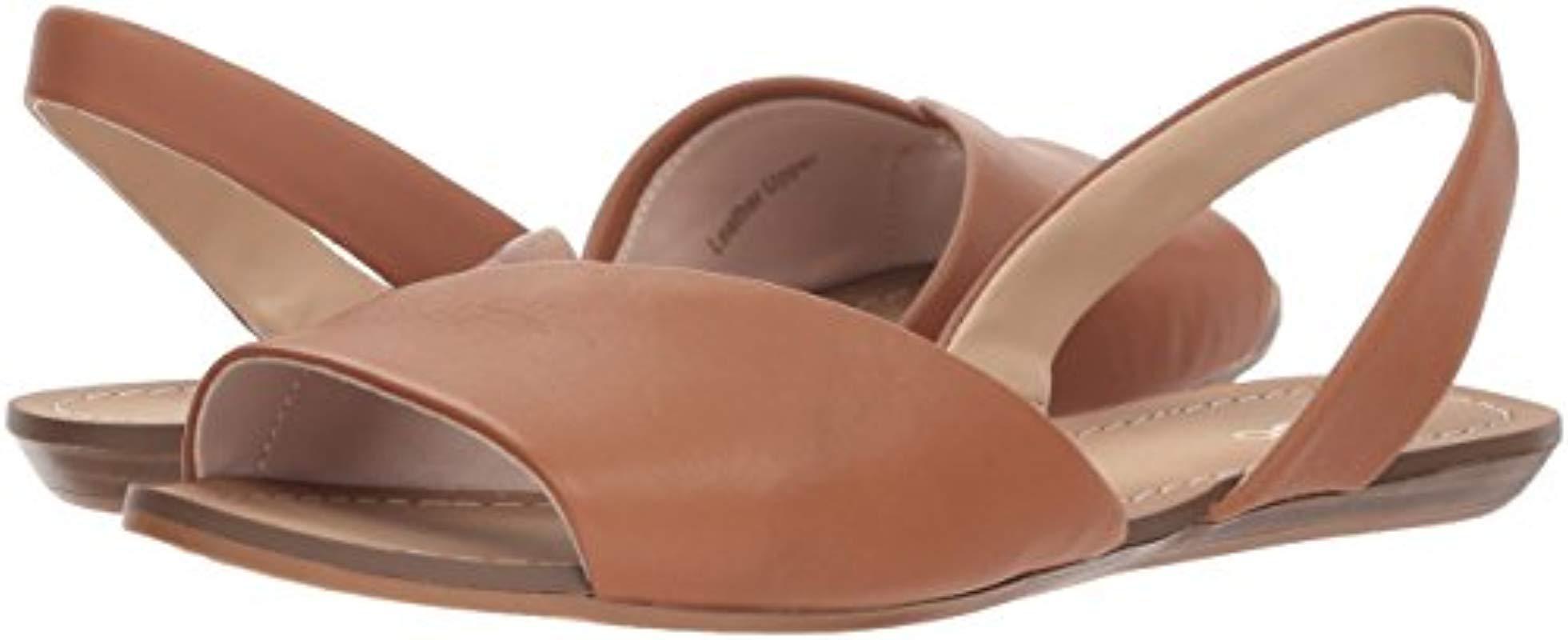 ALDO Synthetic Roedien Flat Sandal in Cognac (Brown) - Lyst