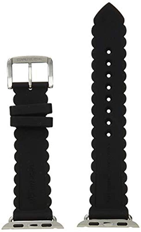 Kate Spade Black Scallop Silicone 42/44mm Band For Apple Watch? | Lyst