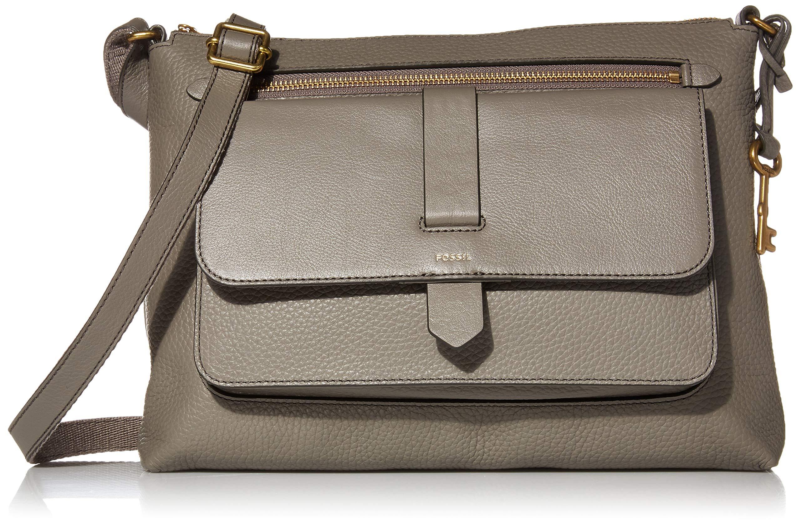 Fossil Kinley Leather Crossbody Handbag in Grey (Gray) - Save 60% - Lyst