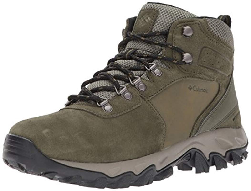 Columbia Newton Ridge Plus Ii Suede Waterproof Hiking Boot in Black for