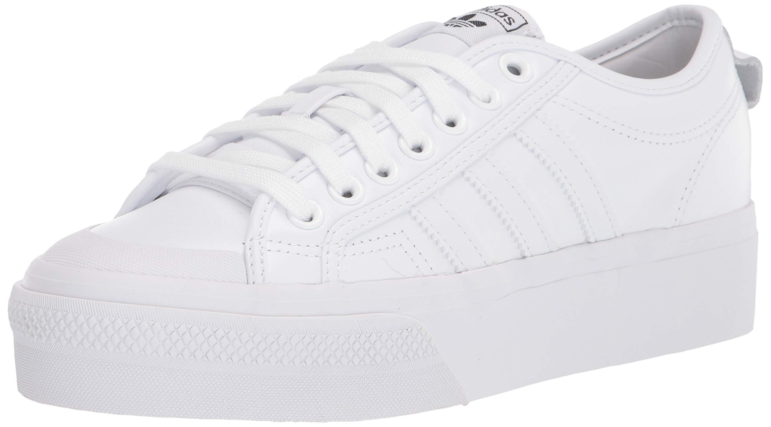 adidas black and white platform sneakers