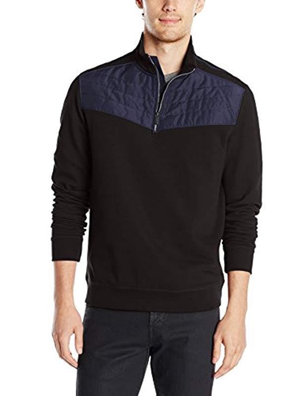Download Calvin Klein Long-sleeve Q-zip Pique Fleece Mock Neck ...