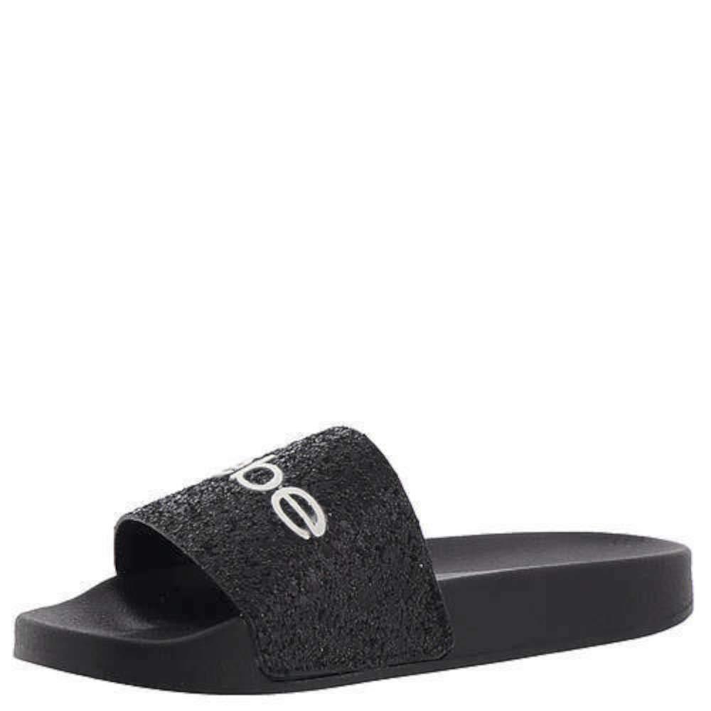 bebe sparkle slides