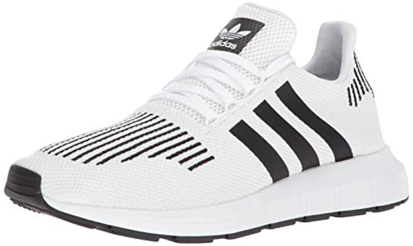 adidas swift run heather black and white