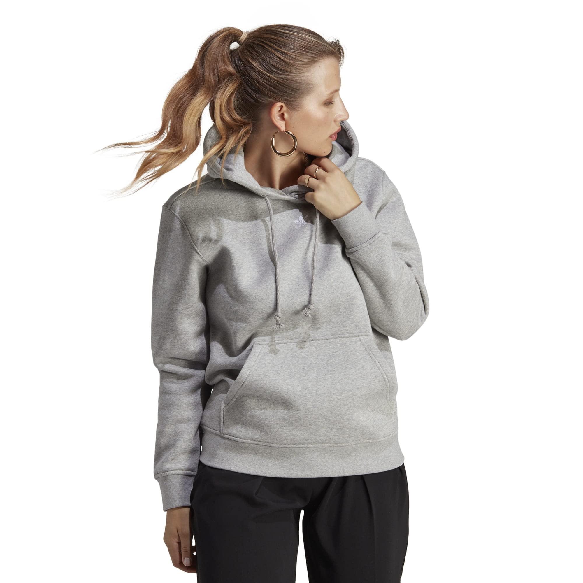adidas Originals Adicolor Essentials Fleece Hoodie in Gray | Lyst