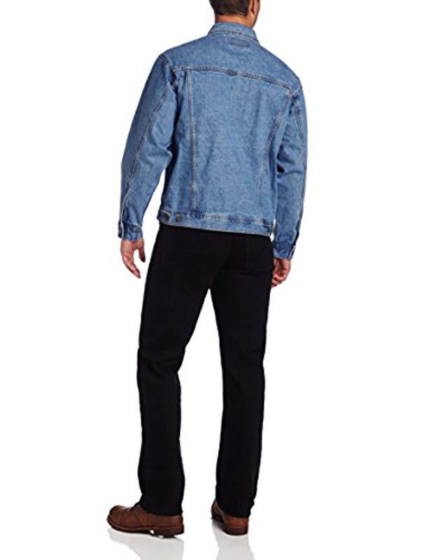 wrangler big and tall denim jacket