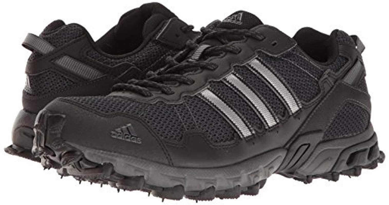 adidas Synthetic Rockadia M Trail Running Shoe in Black/Black/Dark Grey  Heather (Black) for Men | Lyst