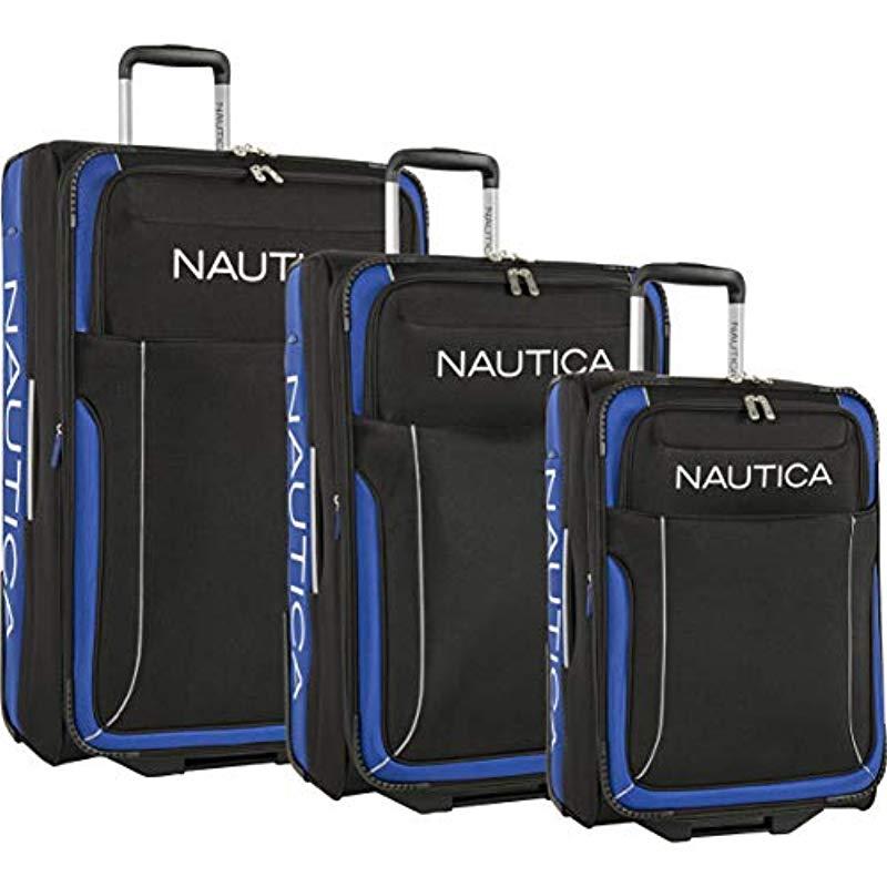 3pc BLACK NAVIGATOR LUGGAGE SET C/P 3