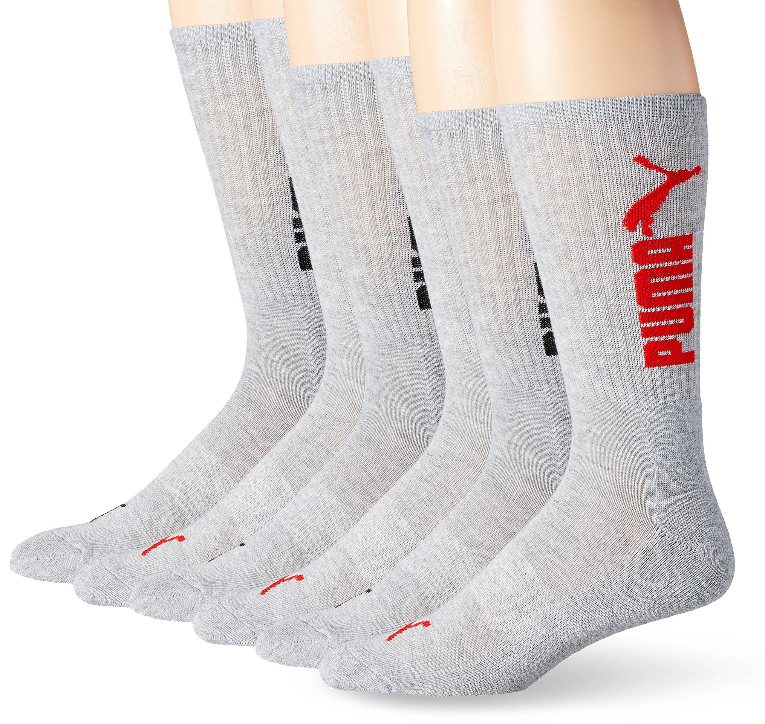 PUMA Socks Logo Crew Socks in Gray for Men - Save 6% - Lyst