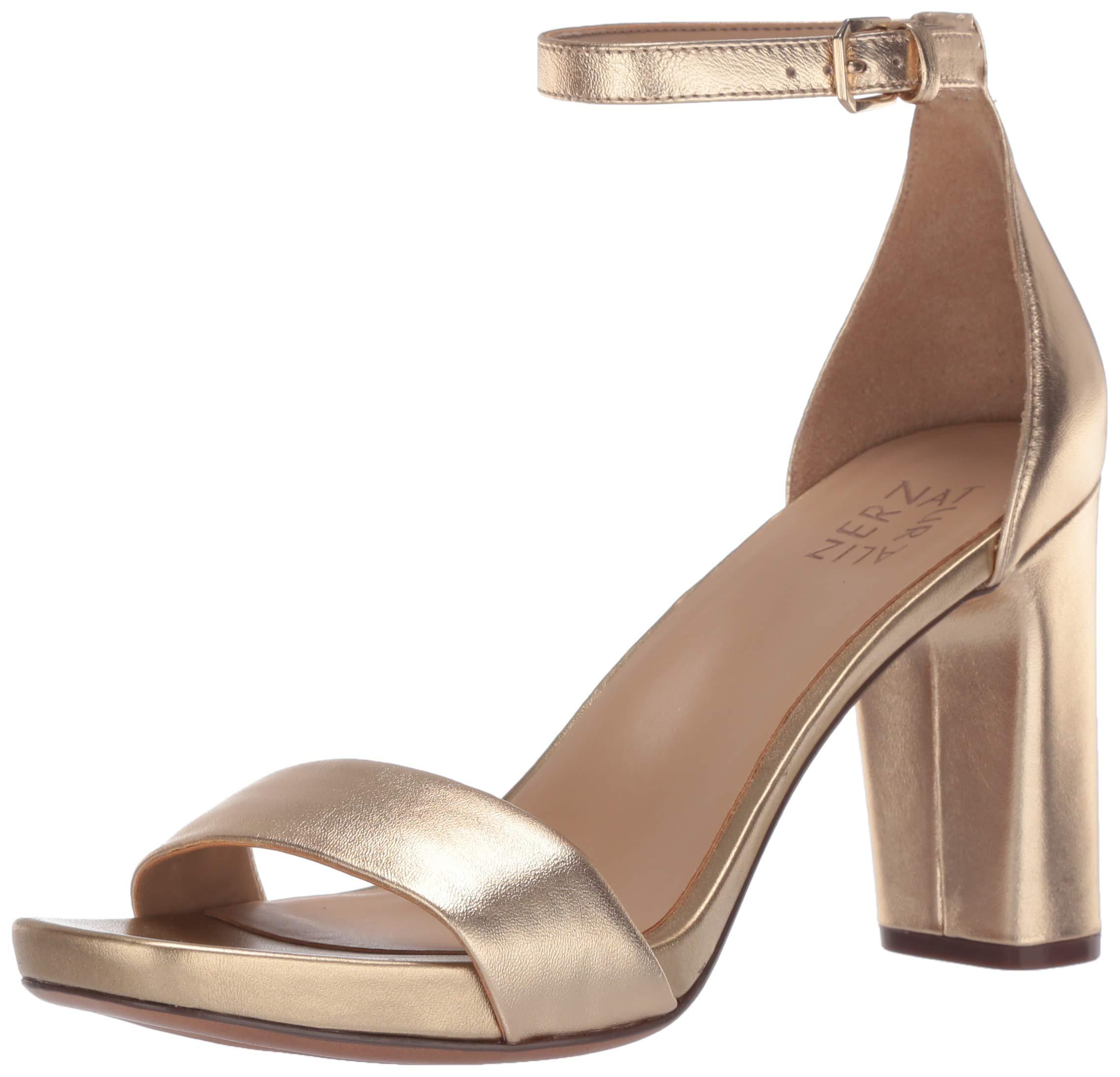 dark gold heeled sandals