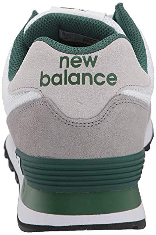 new balance 574 marblehead with team forest green
