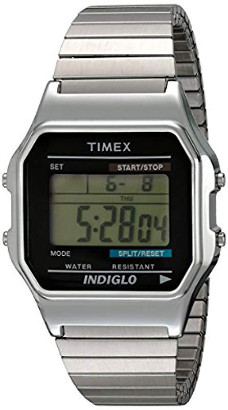 timex square digital watch