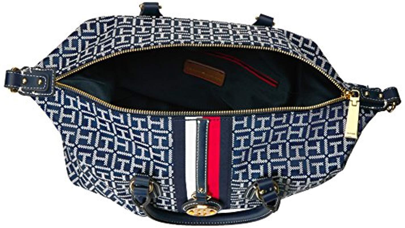 tommy hilfiger handbag jaden satchel