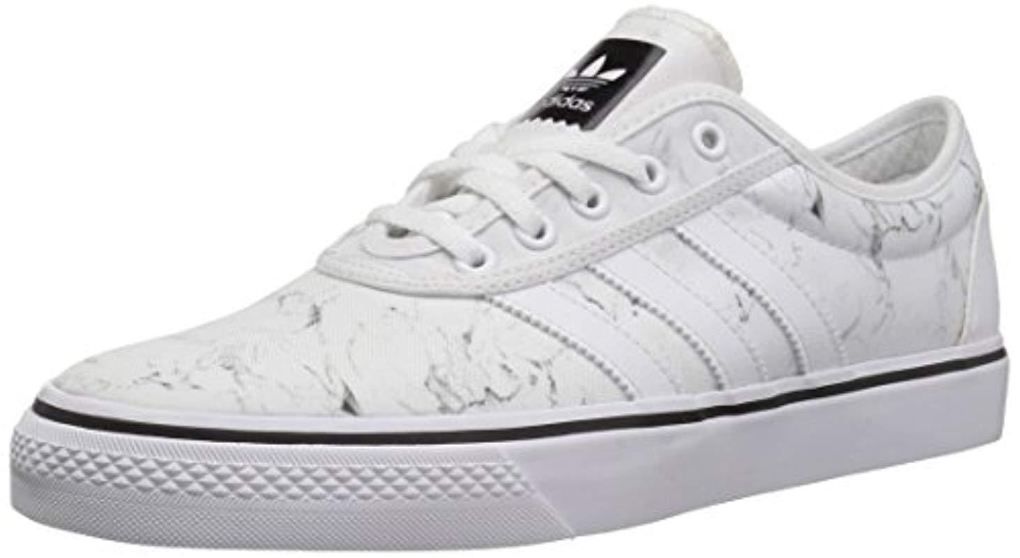 adidas Originals Canvas Adi-ease Skate Shoe, White/black, 12.5 M Us for Men  - Lyst