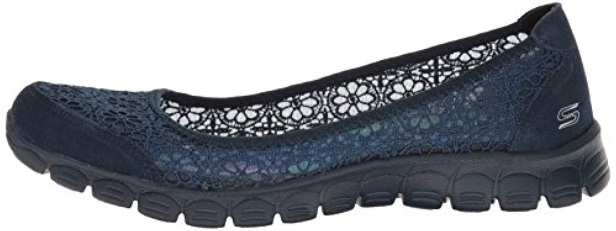 Skechers Sport Ez Flex Flighty Majesty Slip-on Flat in Blue | Lyst