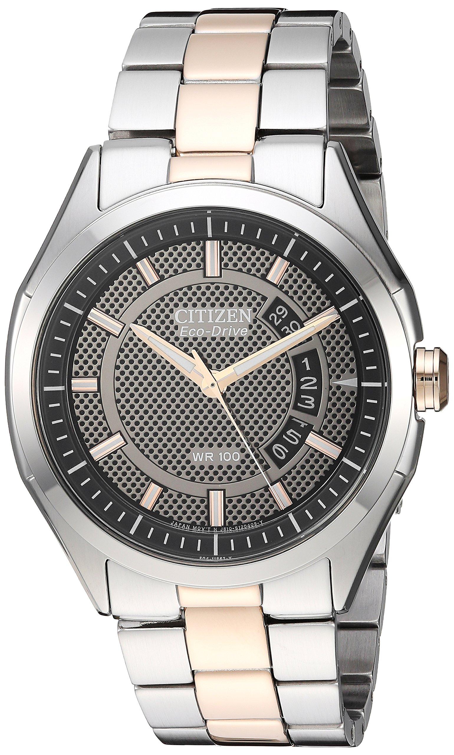 Citizen Drive From Ecodrive Silver/rose Goldtone Watch With Date in Metallic for Men Lyst