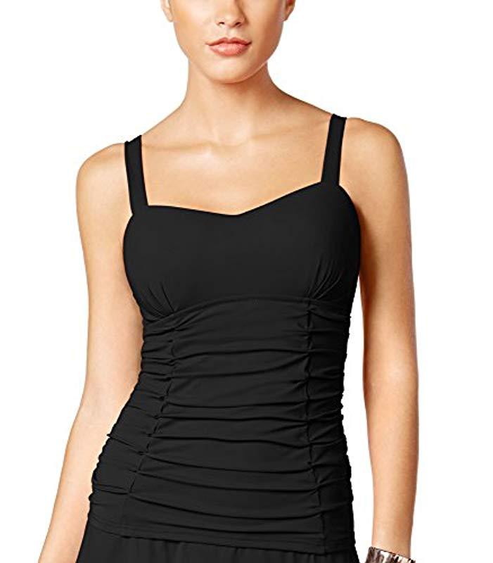 Lyst - Gottex Sweetheart Cup Sized Tankini Top Swimsuit in Black - Save 23%