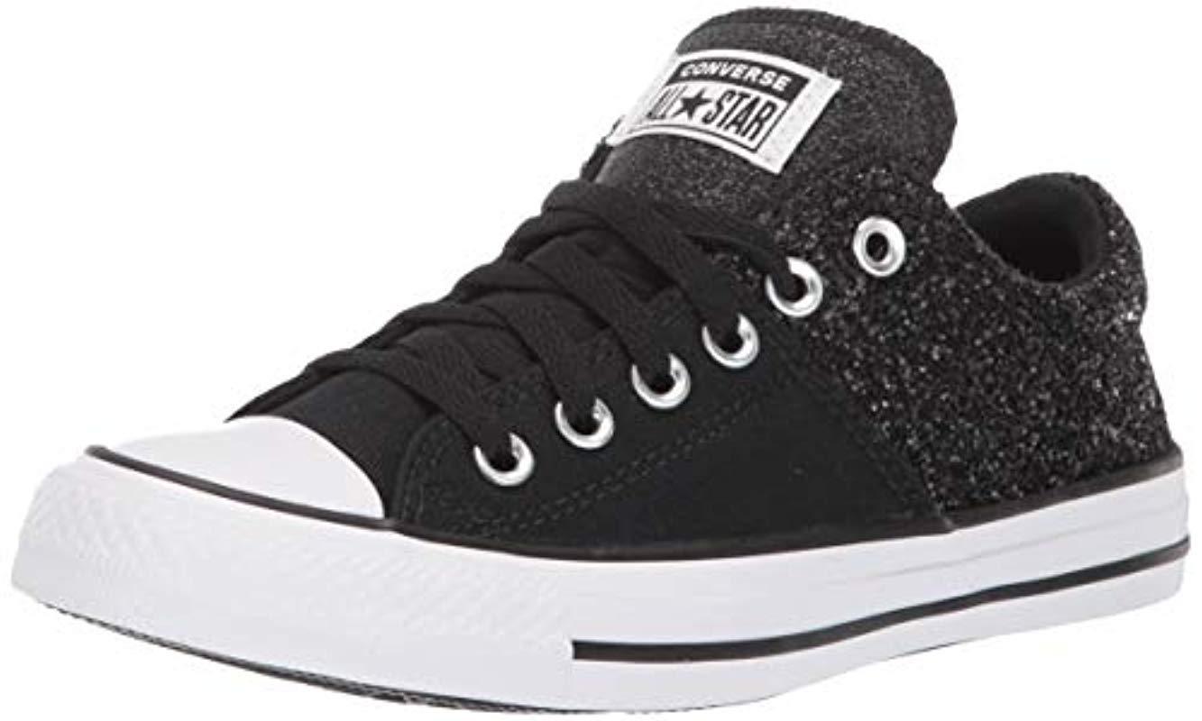 Converse Chuck Taylor All Star Madison Chunky Glitter Low Top Sneaker in  Black | Lyst