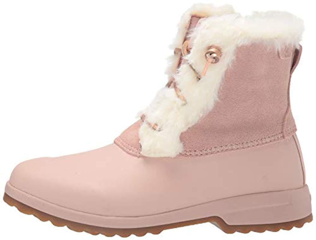 pink sperry boots