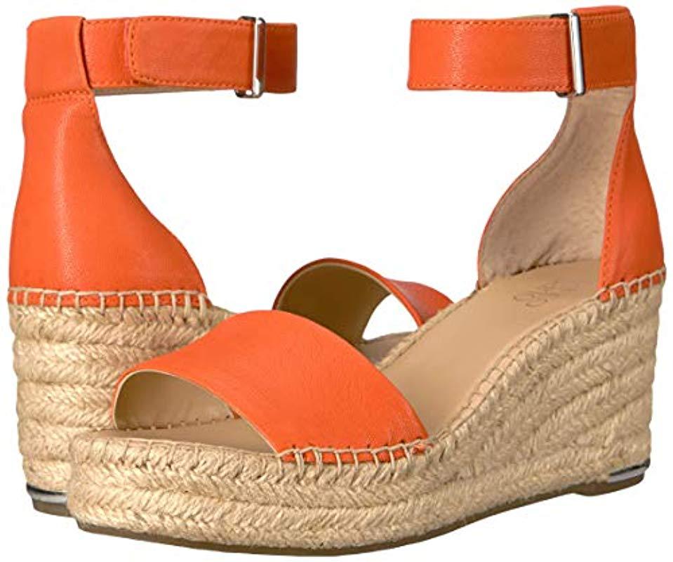 franco sarto orange sandals
