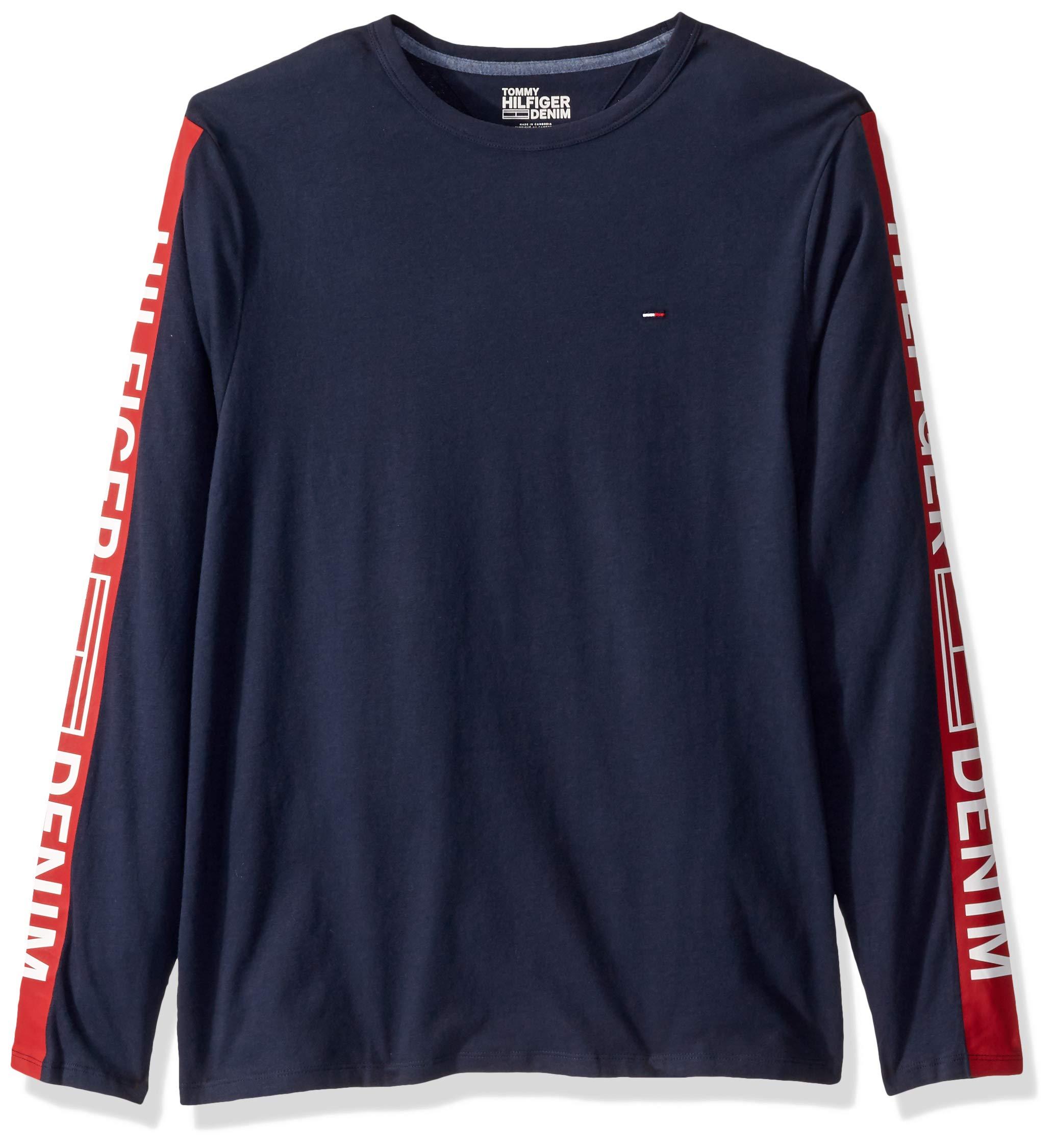 Tommy Hilfiger Cotton Thd Long Sleeve Logo T Shirt in Navy (Blue) for ...
