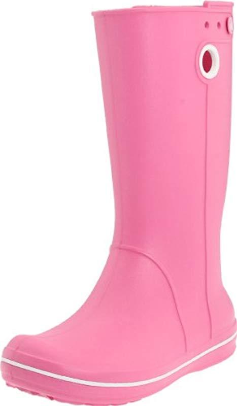 buket Boghandel Forretningsmand Crocs™ Crocband Jaunt Rain Boot in Pink | Lyst