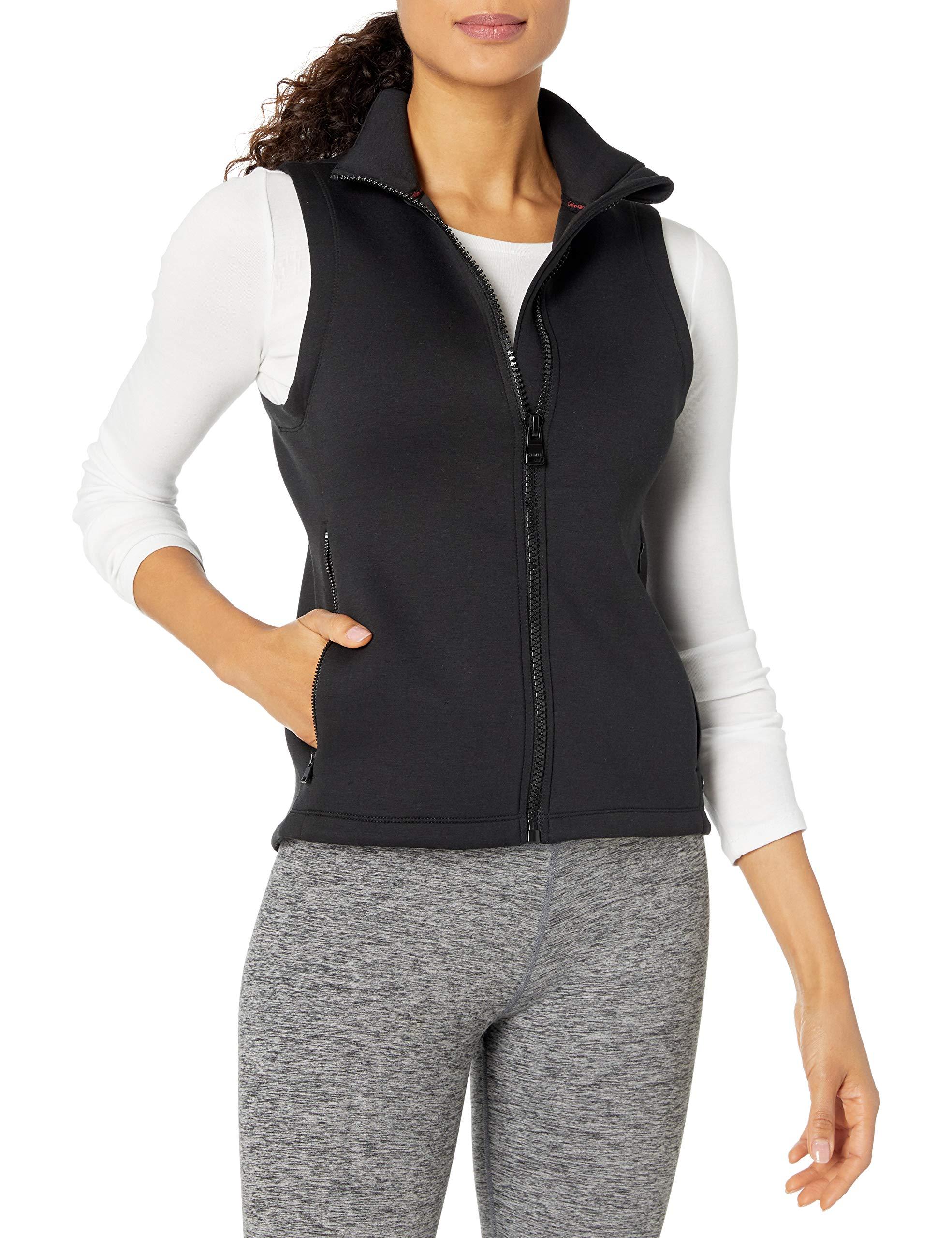 Calvin Klein Synthetic Bonded Knit Vest in Black Save 13 Lyst