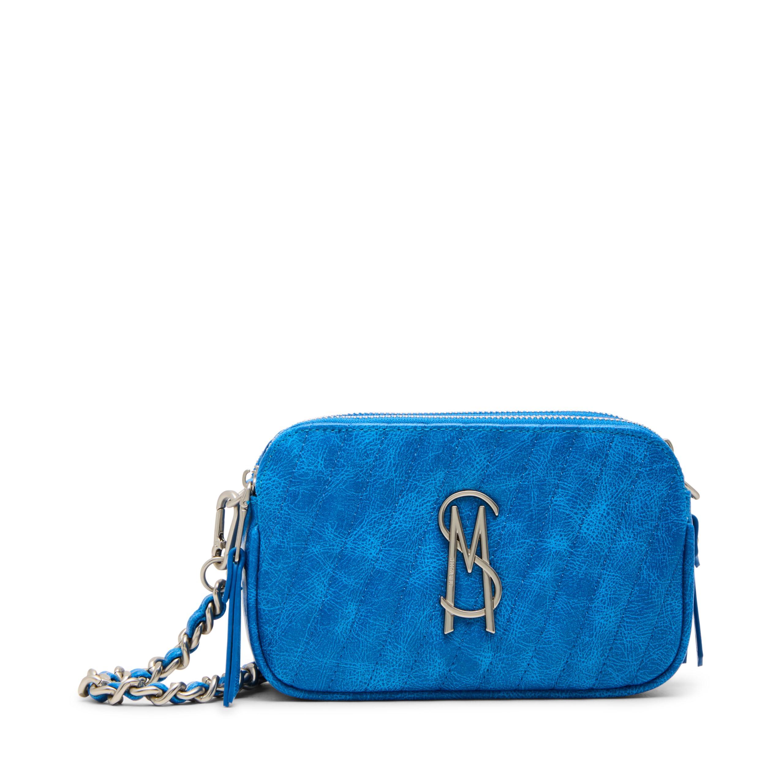 Steve Madden Women's Bmckenna Mini Crossbody Bag - Denim With 3D Rose & Rhinestones, Blue One Size - View #7