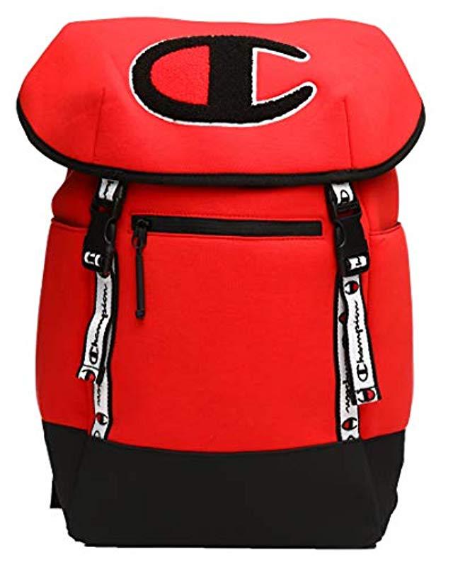 champion top load backpack black