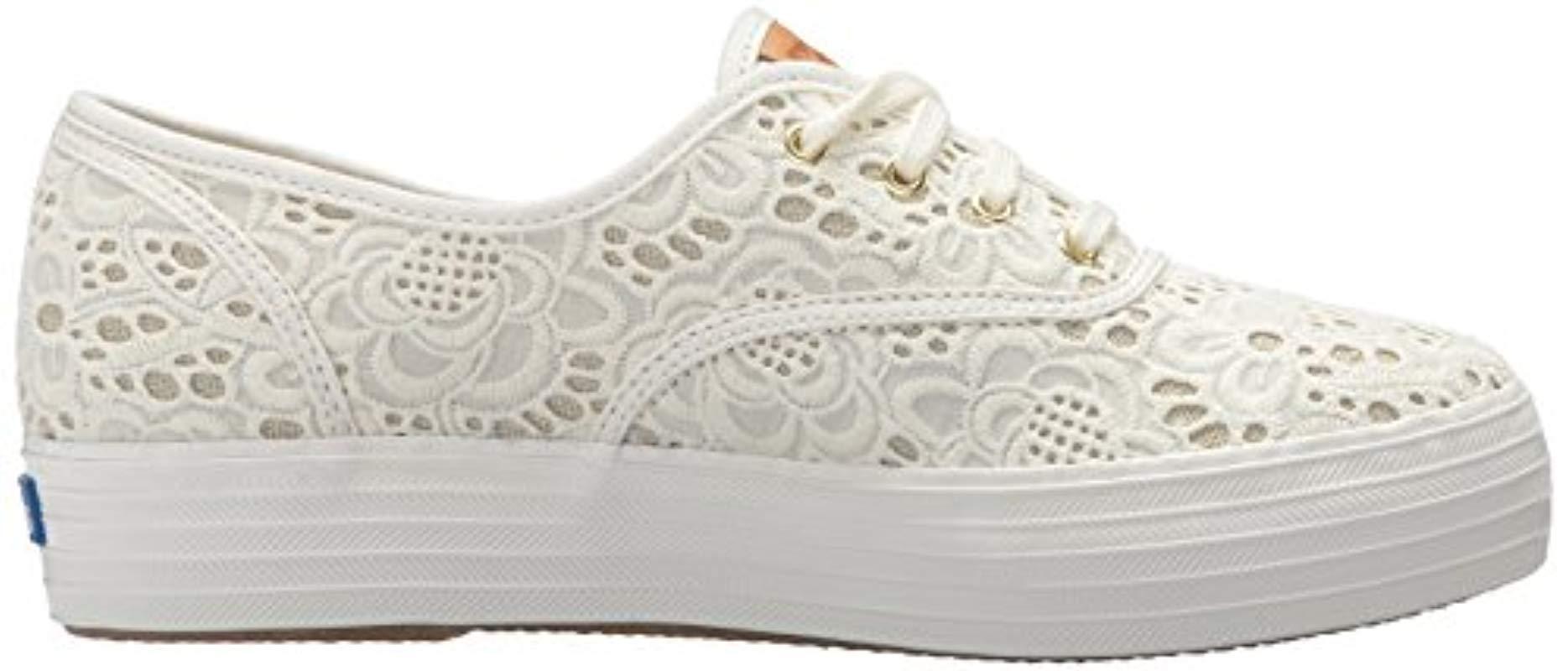keds triple embroidered crochet