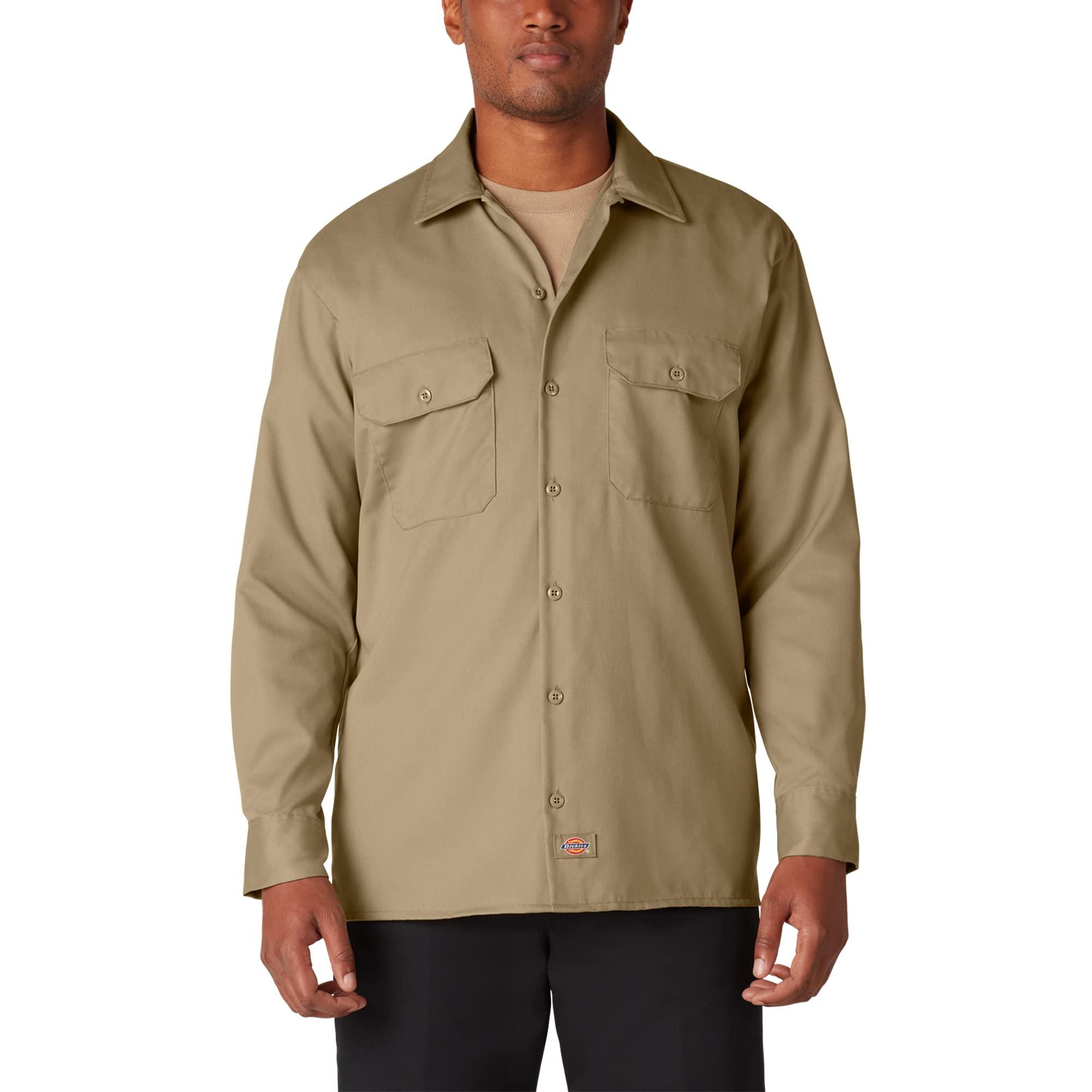 Dickies Long Sleeve Work Shirt in Brown for Men Lyst