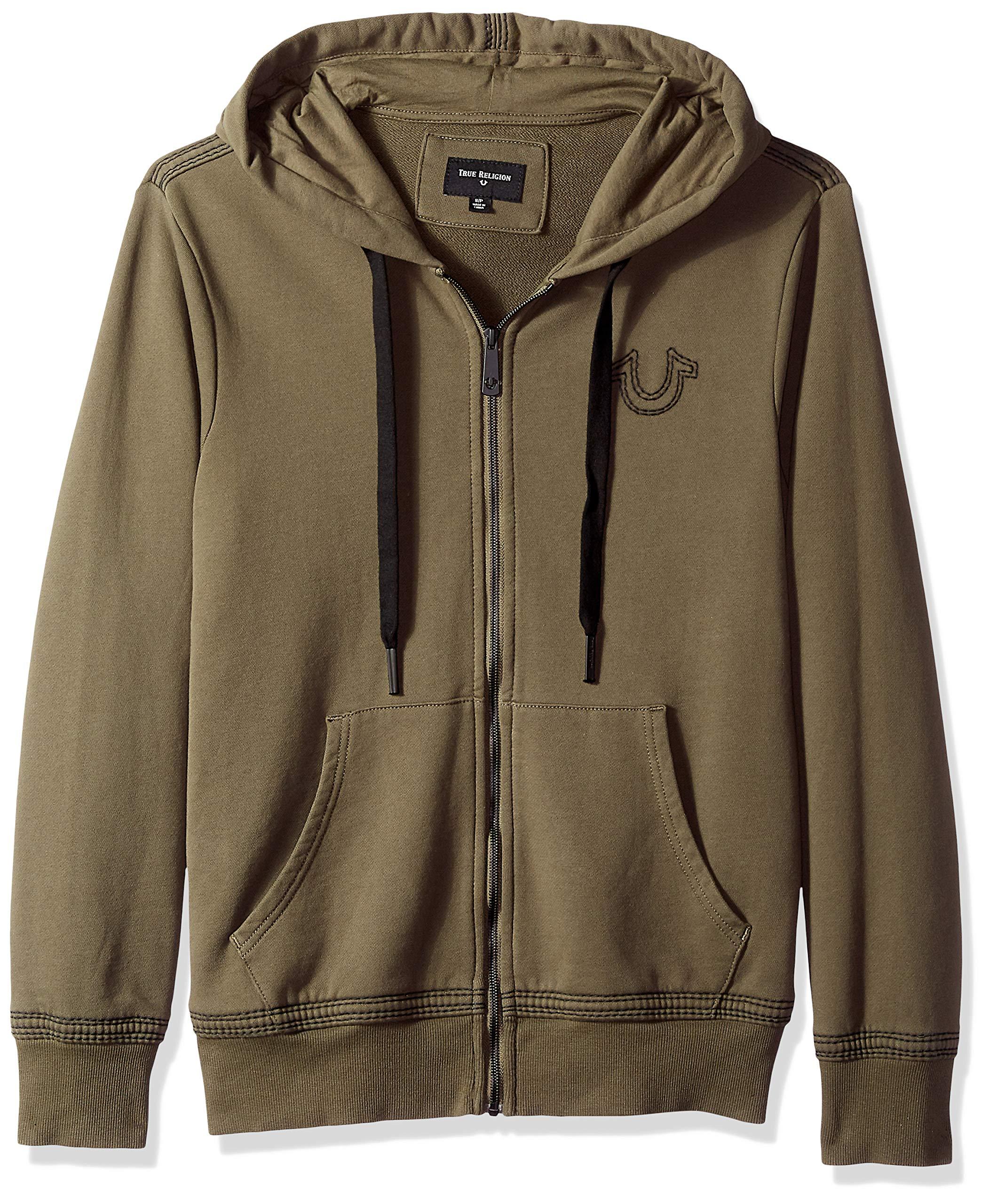 true religion double stitch hoodie