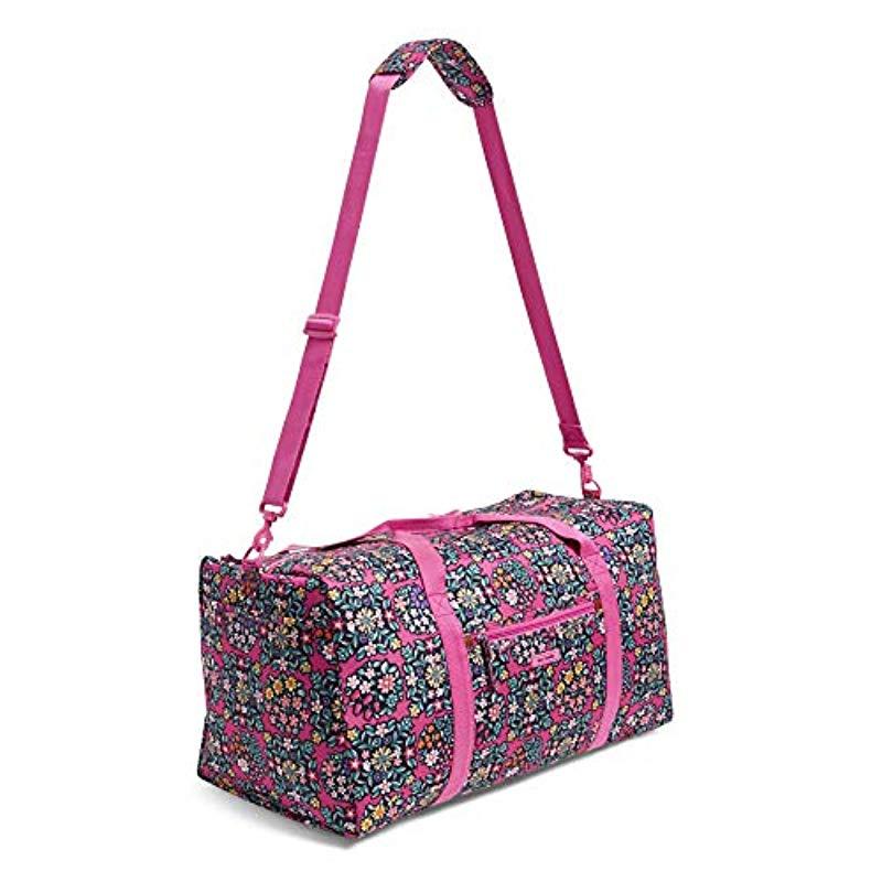 Vera Bradley Synthetic Lighten Up Large Travel Duffel Travel Bag in