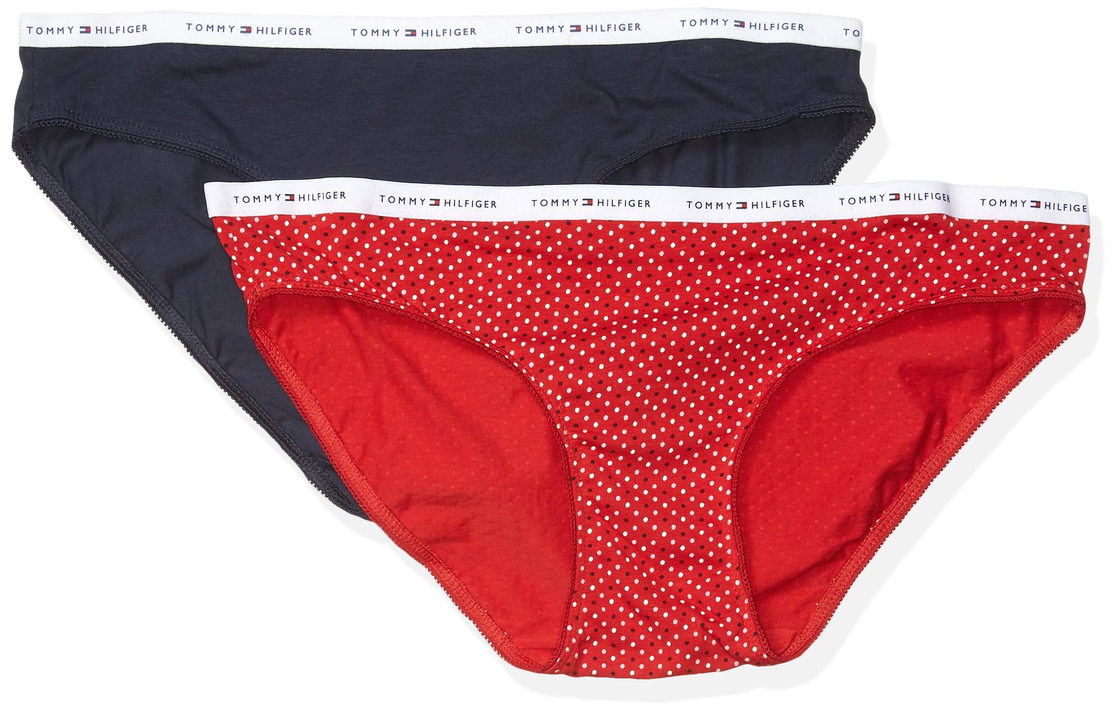 Tommy Hilfiger Printed Cotton Bikini Underwear Panty in Blue Lyst