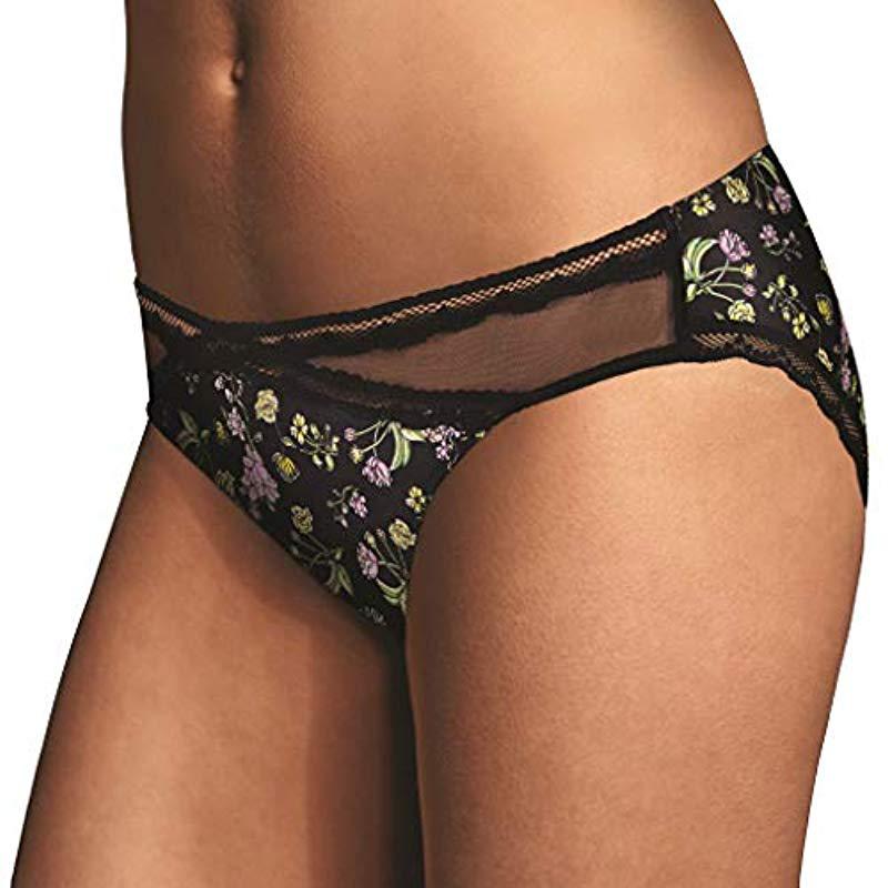Lyst Maidenform Comfort Devotion Lace Back Tanga Panty in Black
