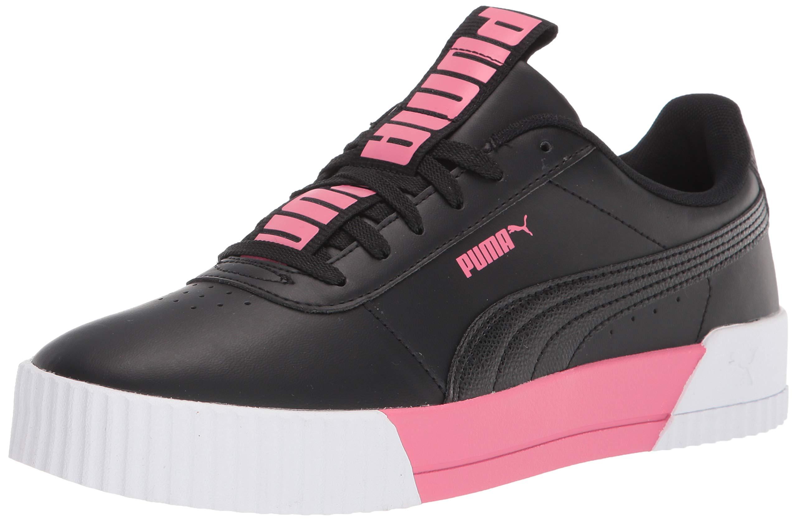 PUMA Leather Cali Wn's Low-top Sneakers in Black (White) - Save 40% | Lyst