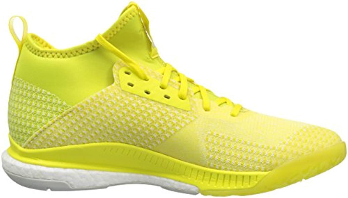 adidas Crazyflight X 2 Mid Volleyball Shoe in Yellow | Lyst