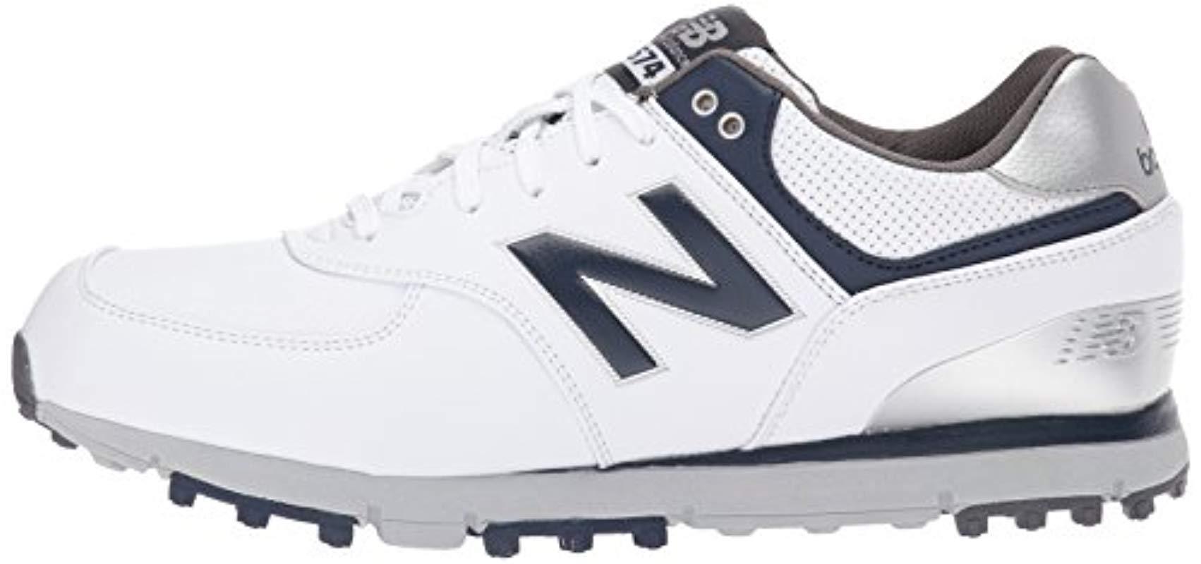 New Balance 574 Sl Waterproof Spikeless Comfort Golf Shoe in White for Men  | Lyst