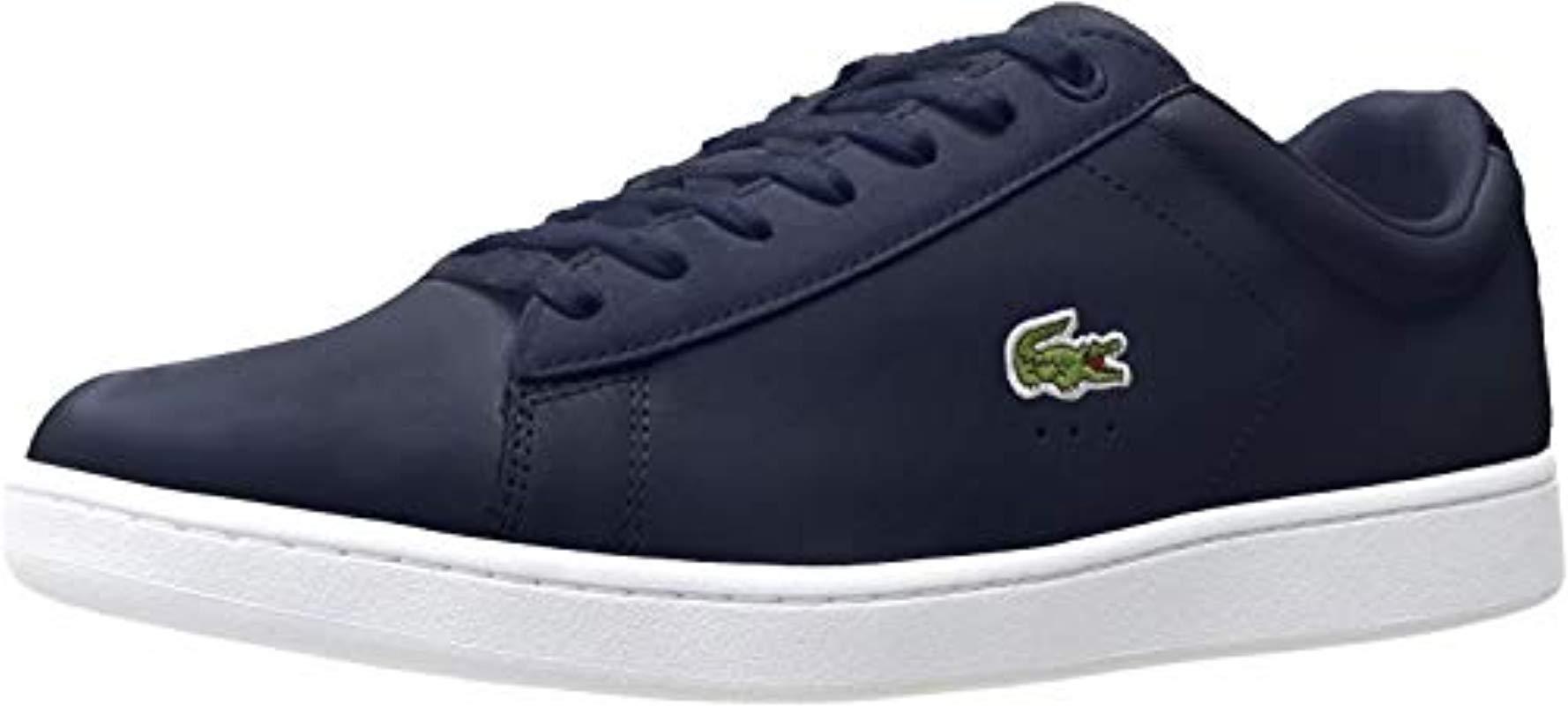 Lacoste Leather Carnaby Evo Bl 1 in Navy (Blue) for Men | Lyst