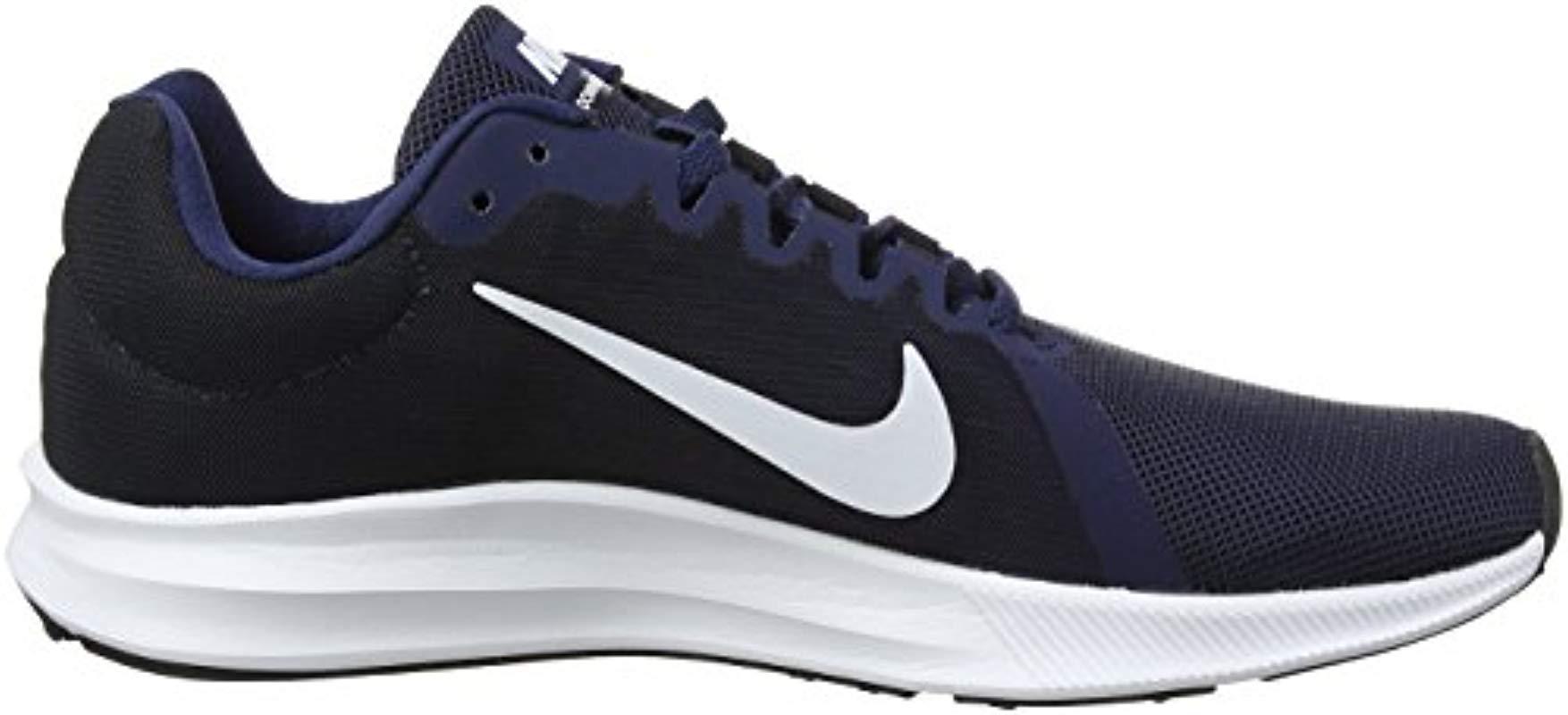 nike men's downshifter 8 navy blue running shoes