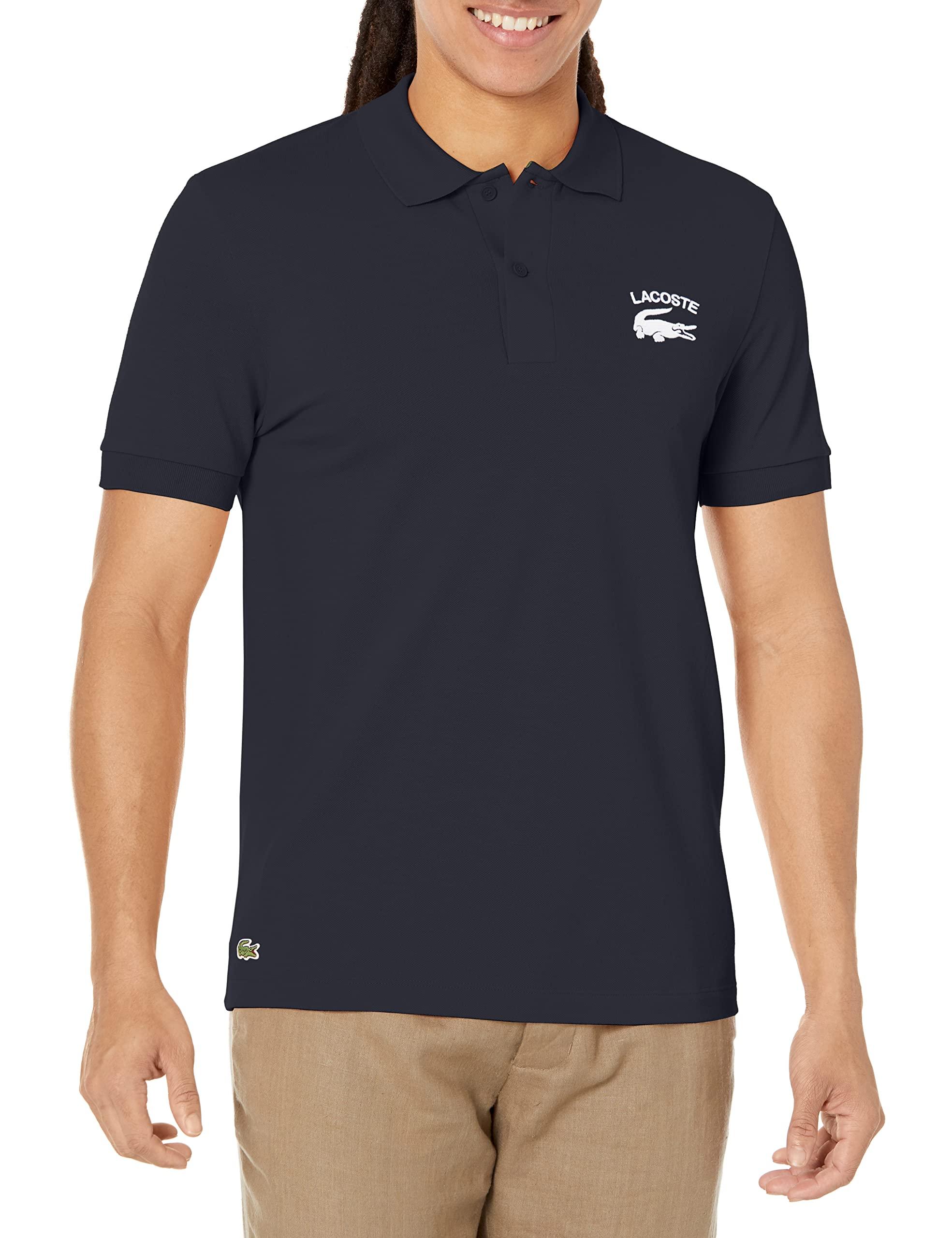 Lacoste Contemporary Collection's Pique Extensible Regular Fit Polo Shirt  in Blue for Men | Lyst
