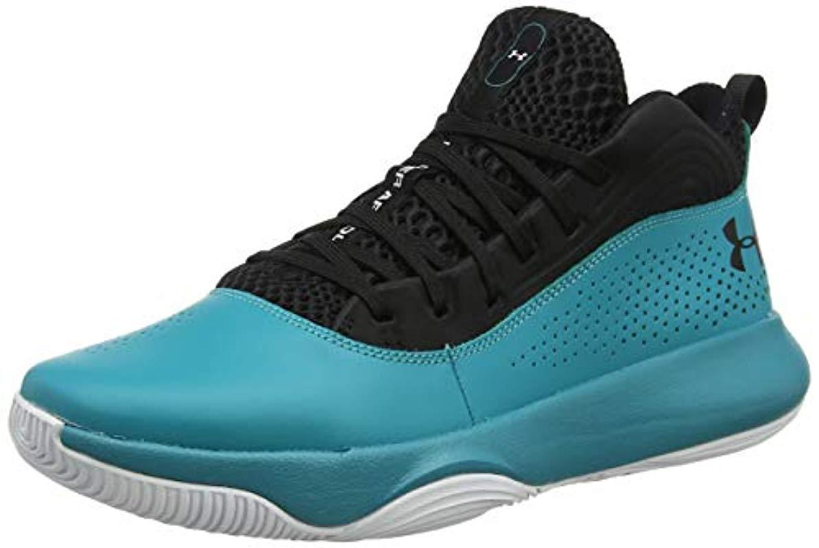 Under Armour Synthetic Lockdown 4 Basketball Shoes in Black for Men | Lyst
